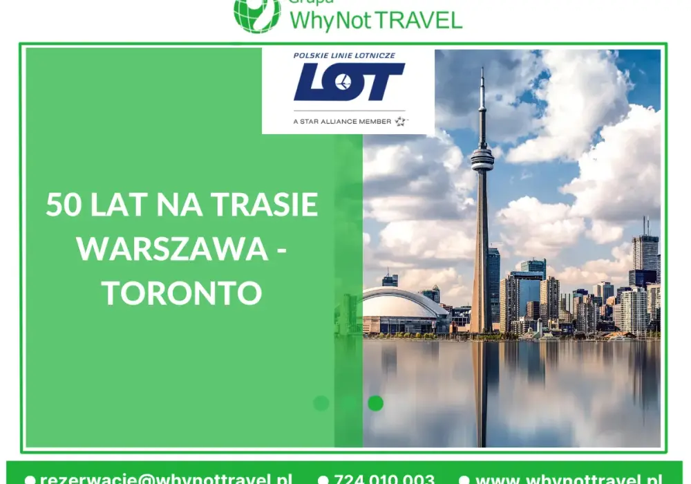 Ile trwa lot z Warszawy do Toronto? Czas, który zaskoczy podróżnych